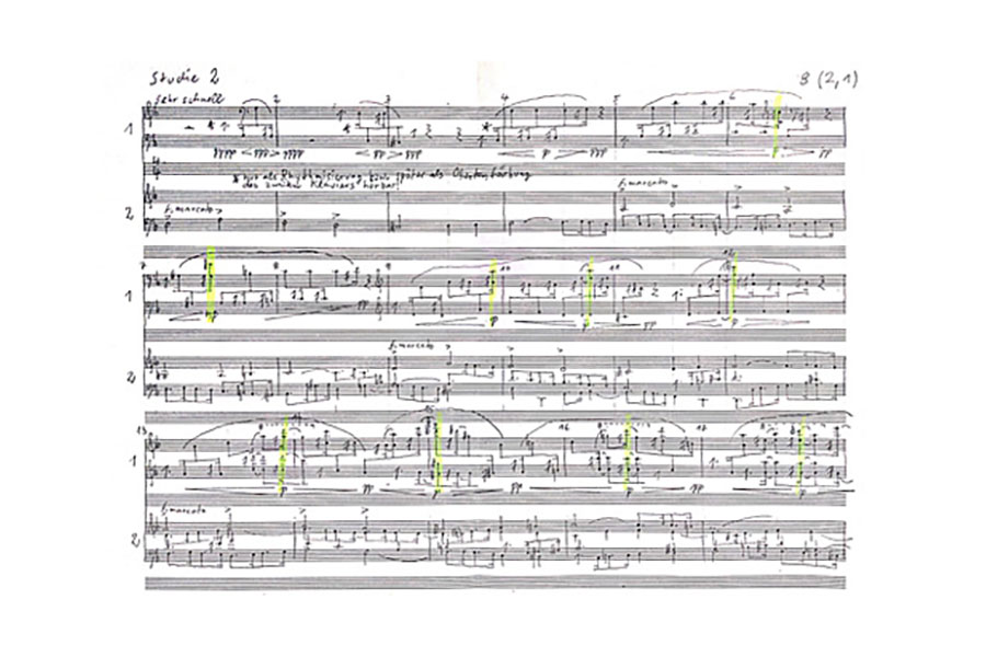 18 Studien nach Bachs „Kunst der Fuge“ von Reinhard Febel